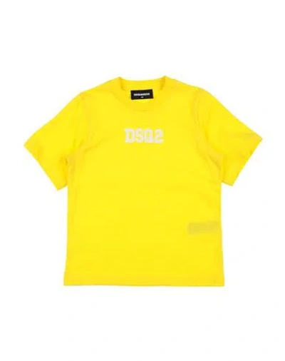 Dsquared2 Babies'  Toddler T-shirt Yellow Size 6 Cotton In Multi