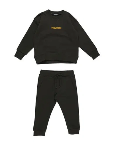 Dsquared2 Babies'  Toddler Tracksuit Military Green Size 6 Cotton In Blue