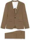 Dsquared2 Einreihiger Baumwollanzug In Berlin-passform In Brown