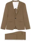 Dsquared2 Einreihiger Baumwollanzug In Berlin-passform In Brown
