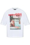 Dsquared2 Tom Bianchi Graphic T-shirt In White