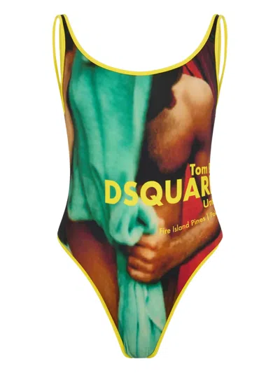 Dsquared2 Tom Bianchi One-piece In Gray
