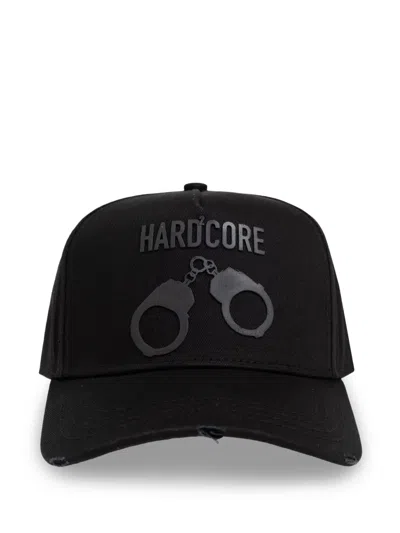 Dsquared2 Tonal-print Baseball Cap In Black
