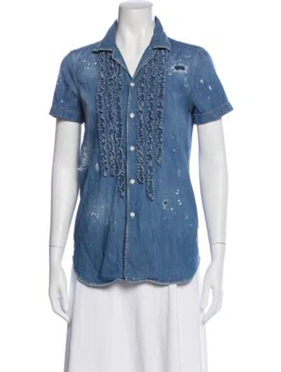 Pre-owned Dsquared2 Top In Blue