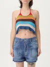 Dsquared2 Summer Lovers Halterneck Cropped Knit Top