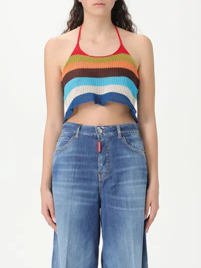 DSQUARED2 TOP DSQUARED2 WOMAN COLOR MULTICOLOR,428699005