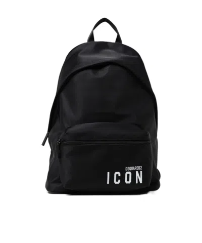 Dsquared2 Top Handle Backpack In Black