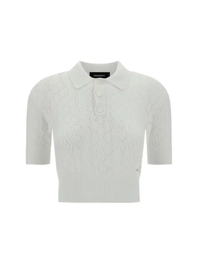 Dsquared2 Knitwear In Optical White