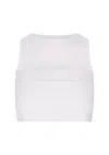 Dsquared2 White Cropped Top In White