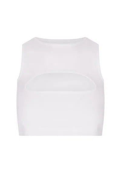 Dsquared2 White Cropped Top