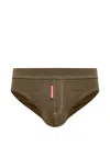 Dsquared2 Topstitch Briefs In Brown