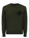Dsquared2 D2 Leaf Pullover In Wool