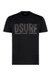 Dsquared2 Dsurf Stud-detail T-shirt In Black