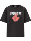 Dsquared2 Horror Maple Leaf-print T-shirt In Black