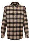 Dsquared2 Tartan Patterned Flannel Shirt In Brown