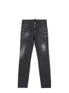 Dsquared2 Straight Fit Trousers With Belt Loops In Gray