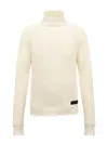 Dsquared2 Turtleneck Distressed Jumper In Neutral