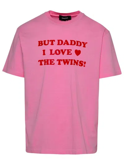 Dsquared2 Pink Cotton T-shirt