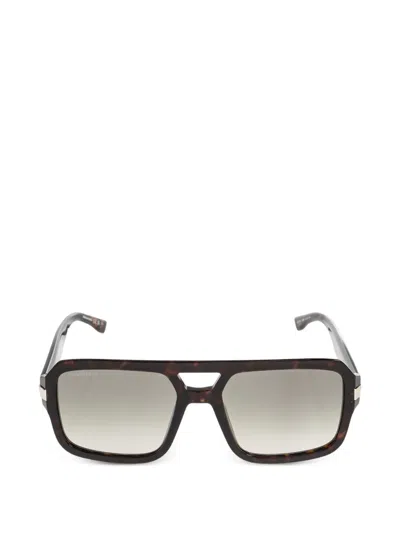 Dsquared2 Tortoiseshell-effect Square-frame Sunglasses In Brown