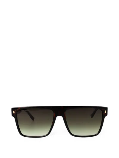 Dsquared2 Tortoiseshell-effect Square-frame Sunglasses In Brown