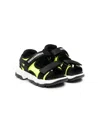 Dsquared2 Touch-strap Logo Sandals In Black