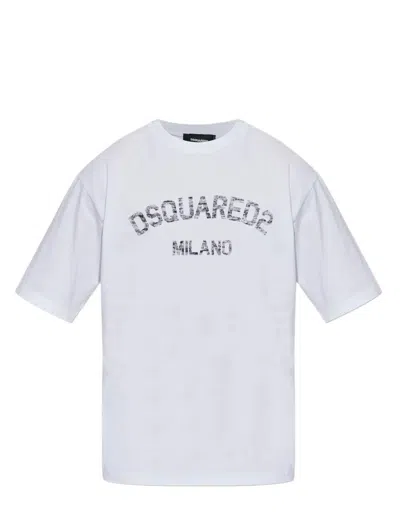 DSQUARED2 DSQUARED2 T SHIRTS AND POLOS WHITE