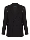 Dsquared2 X Bettter Double-breasted Zip Blazer In Black
