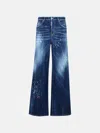 Dsquared2 'travaller' Blue Denim Jeans In Blue