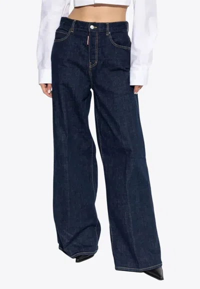 DSQUARED2 TRAVELER WIDE-LEG JEANS