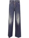 Dsquared2 Straight-leg Denim Jeans With Distressed Detailing