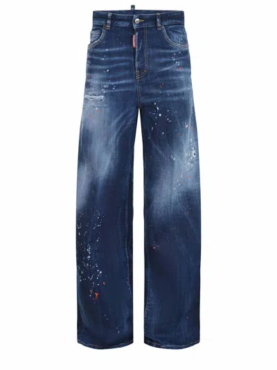 Dsquared2 "traveller Jean" Made Of Stretch Denim.