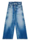 Dsquared2 Kids Distressed Flared Jeans In Blue