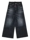 Dsquared2 Kids Traveller Distressed Jeans In Black