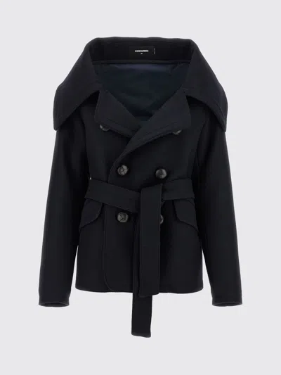 DSQUARED2 COAT DSQUARED2 WOMAN COLOR BLUE,H31261009