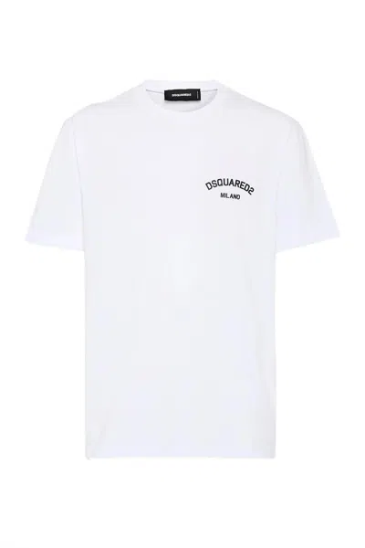 Dsquared2 Trendy Graphic T-shirt In White