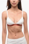 Dsquared2 Triangle Bra With Logoed Elastic Band In White