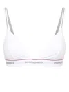 Dsquared2 Triangle-cup Jersey Bra In White