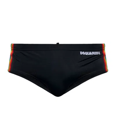 Dsquared2 Triangle Swim Trunks In Black