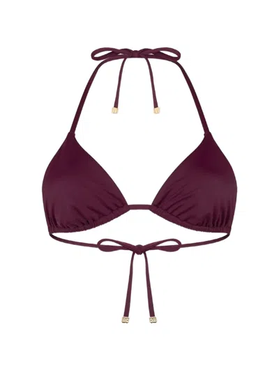 Dsquared2 Triangle-top Bikini In Purple