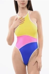 Dsquared2 Tricolour Stretch Nylon One-piece Swimsuit