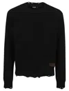 Dsquared2 Destroyed Sweaters And Cardigans Black In Black