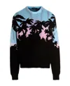 Dsquared2 Tropical Patterned-jacquard Jumper In Black