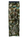 Dsquared2 Tropical-print Midi Skirt In Black