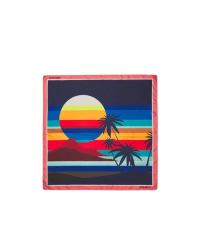 Dsquared2 Tropical Print Square Scarf
