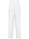 Dsquared2 Wide-leg Trousers In Soft Stretch Viscose In White
