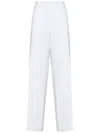 Dsquared2 Wide-leg Trousers In Soft Stretch Viscose In White