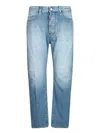 Dsquared2 Light Blue Denim Trousers With Classic Five-pocket Design