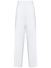 Dsquared2 Wide-leg Trousers In Soft Stretch Viscose In White