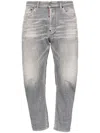Dsquared2 Grey Denim With Faded Effect In Gray