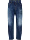 Dsquared2 Men's Indigo Blue Denim Straight-leg Trousers